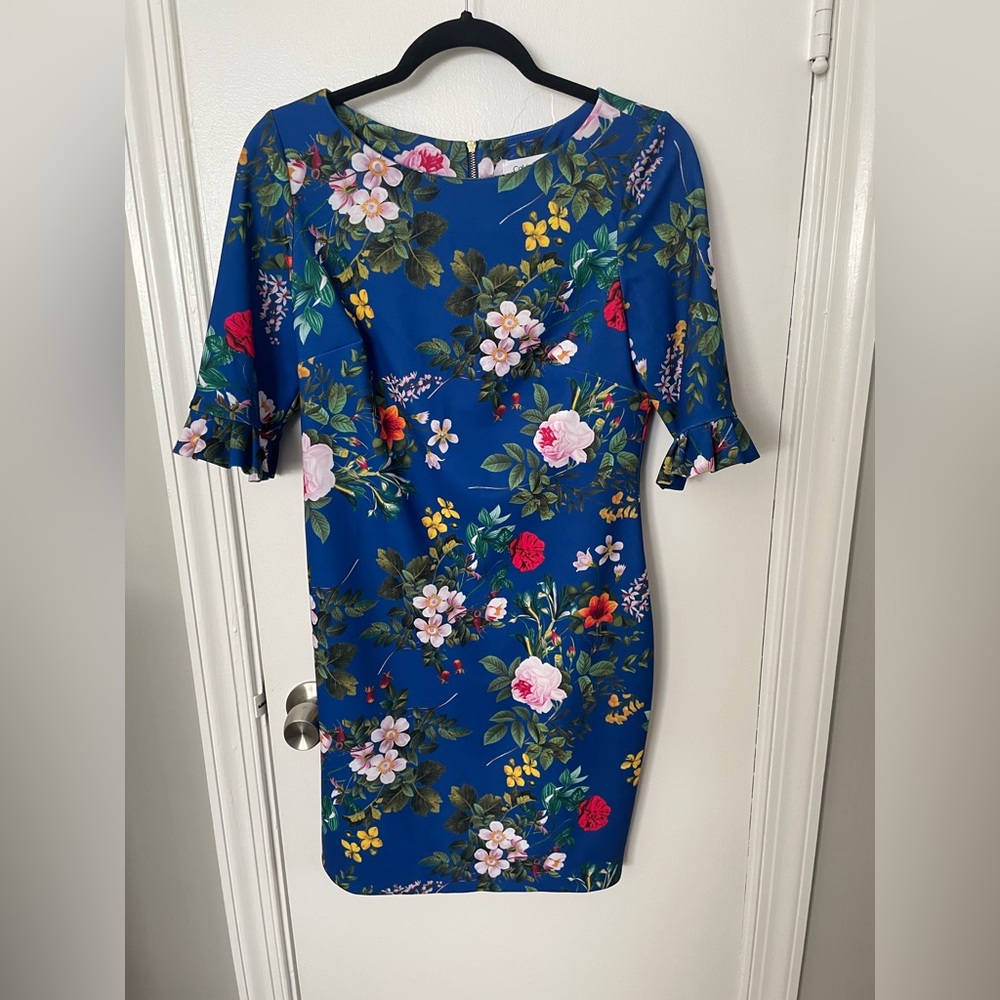 Calvin Klein Blue Floral Dress